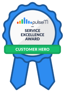 pulseM Service Excellence - Customer Hero Digital Badge